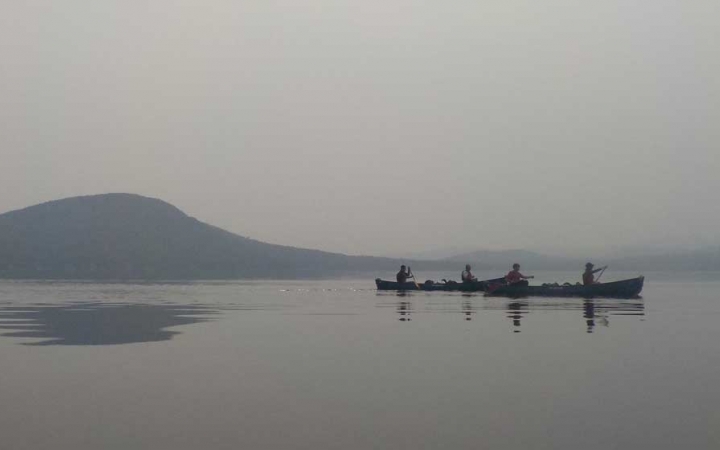 canoeing trip for teens in maine